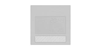 Station de bureau avec horloge/alarme en ABS Jura - Impression avant en bas