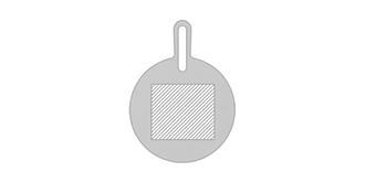 Planche de service arrondie en bambou Rozia - Marquage Recto