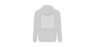 Sweat à capuche pour homme en coton Joray - Marquage Verso