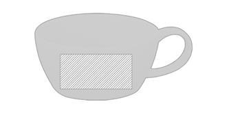 Set à thé en céramique 2 en 1 avec infuseur Coly - Marquage Recto