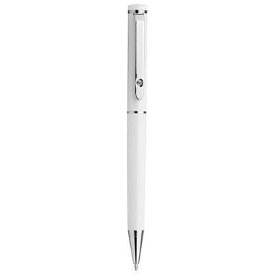 Stylo à bille en métal avec mécanisme twist Kyrae Blanc