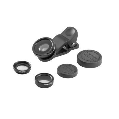 Jeux de mini lentilles en aluminium Doruza Noir