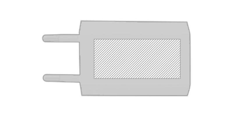OBG.PUB - Adaptateur avec entré USB en plastique ABS Mudye - Marquage Verso Adaptateur avec entré USB en plastique ABS Mudye - Marquage Verso