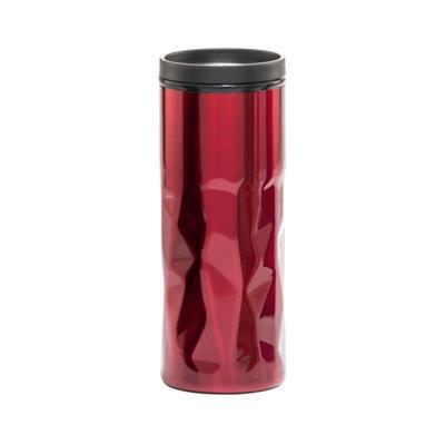 Verre de voyage 520 ml en acier inoxydable Lasjar Rouge
