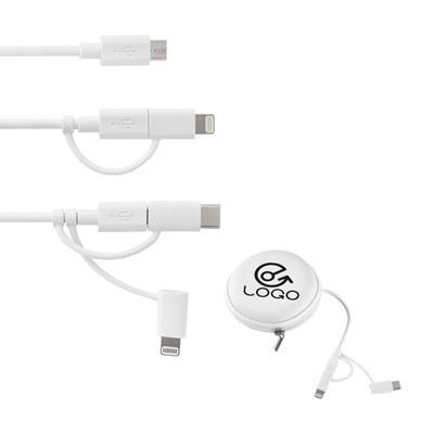 OBG.PUB - Câble USB 3 en 1 en plastique Mohye Câble USB 3 en 1 en plastique Mohye