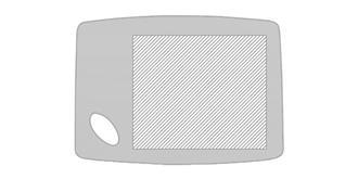 Planche à découper en bambou Combio - Marquage Recto