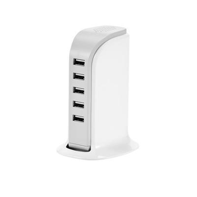 Station de chargement USB en plastique ABS Hazye Blanc