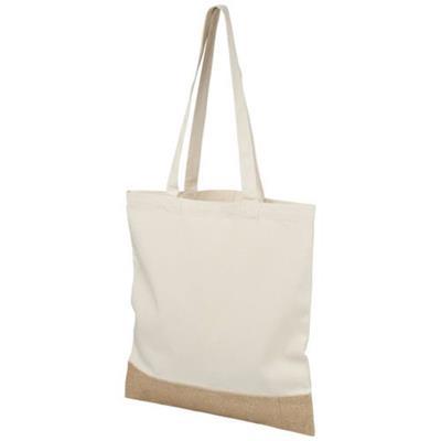 Sac fourre-tout en jute de coton Denit Naturel