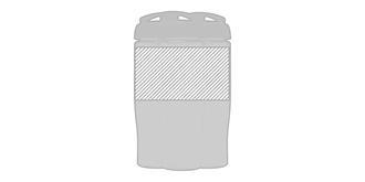 Bouteille de sport 700ml couvercle à clapet Capy - Marquage autour