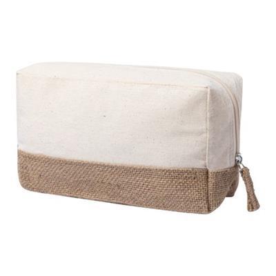 OBG.PUB - Trousse de toilette zippée en coton Haloma Naturel Trousse de toilette zippée en coton Haloma Naturel