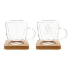 OBG PUB - Set de tasses expresso en verre de 90 ml Hofya