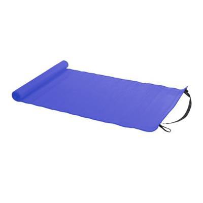 Tapis de plage en plastique tressé à fermeture Zya Bleu