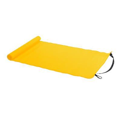 Tapis de plage en plastique tressé à fermeture Zya Jaune