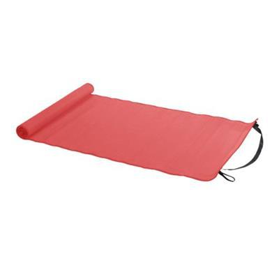 Tapis de plage en plastique tressé à fermeture Zya Rouge