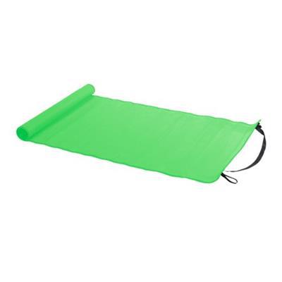 Tapis de plage en plastique tressé à fermeture Zya Vert