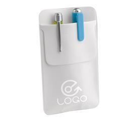 Étui pour stylos en PVC couleur blanche Senga