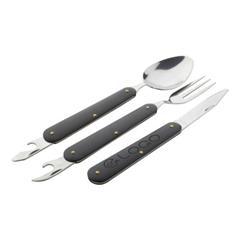 OBG PUB - Set de couverts de camping pliables en inox Vokya