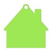 porte clés jeton maison vert anis porte clés jeton maison vert anis