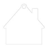 porte clés jeton maison blanc porte clés jeton maison blanc