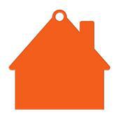 porte clés jeton maison orange porte clés jeton maison orange