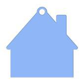 porte clés jeton maison bleu ciel porte clés jeton maison bleu ciel