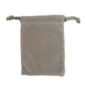 Pochette suédine vierge en gris Pochette suédine vierge en gris