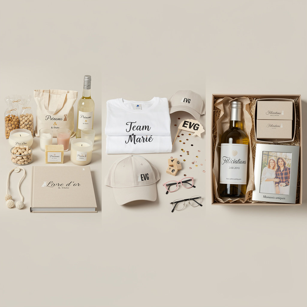 Cadeaux mariage personnalisés pour invités et enterrements