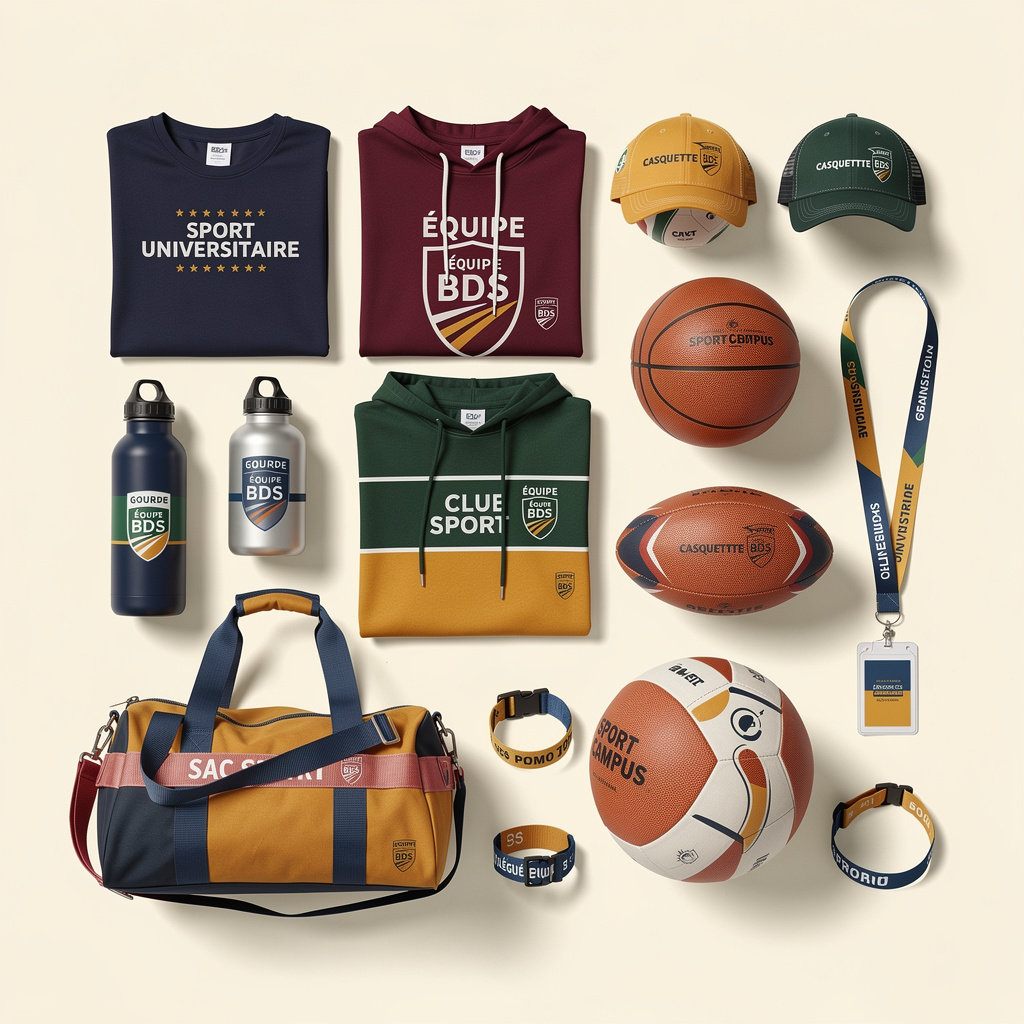 Kit merch sport universitaire pour clubs étudiants et BDS Kit merch sport universitaire pour clubs étudiants et BDS