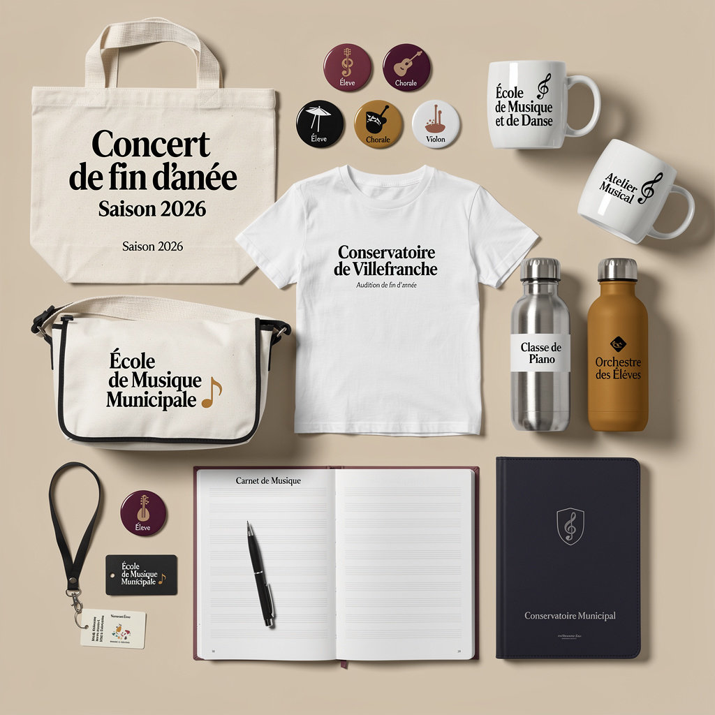 Objets Publicitaires pour Écoles de Musique et Conservatoires Objets Publicitaires pour Écoles de Musique et Conservatoires