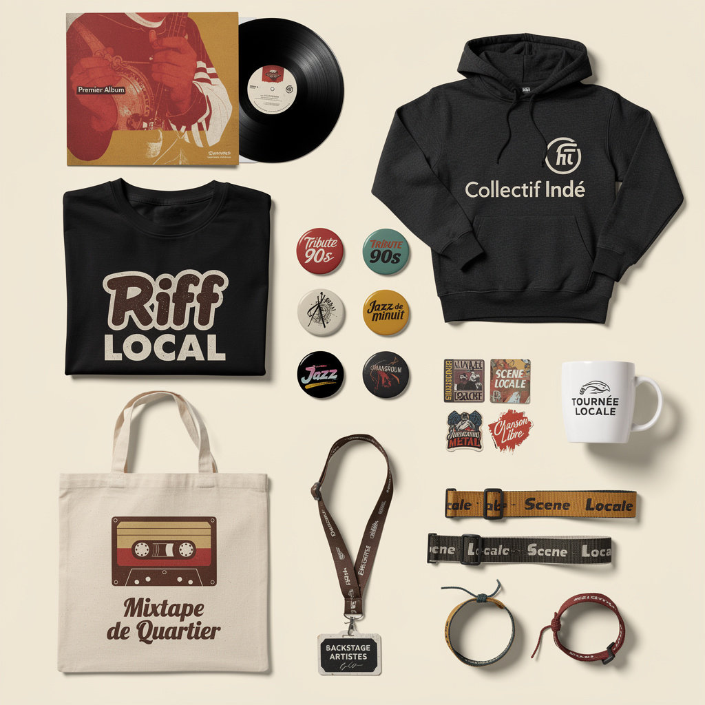 Merch Personnalisé pour Groupes de Musique Amateurs Merch Personnalisé pour Groupes de Musique Amateurs