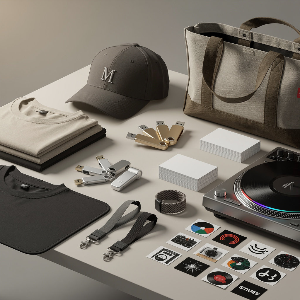 Goodies personnalisés pour DJ et pros de l'événementiel sonore