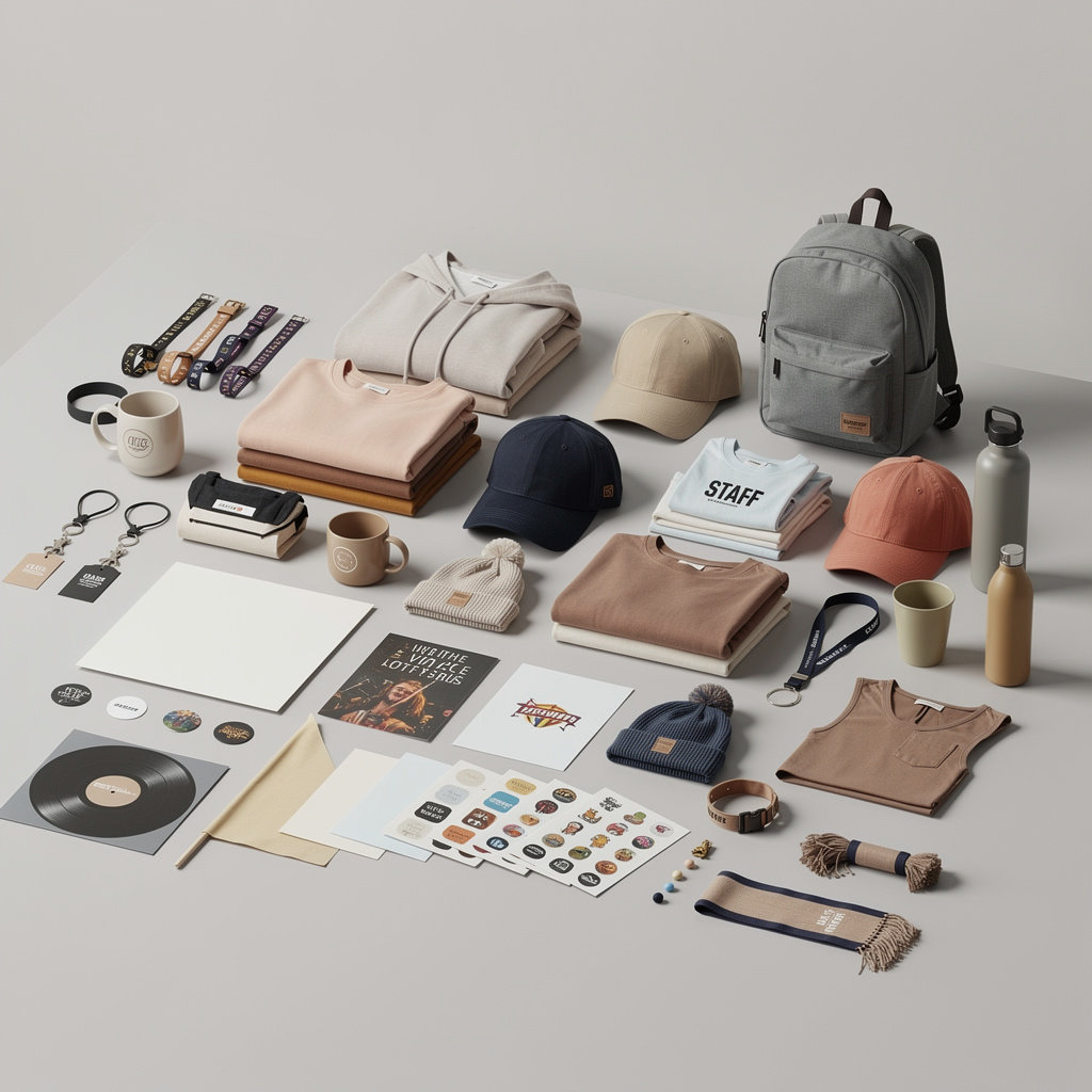 Merch personnalisé pour festivals et scènes musicales